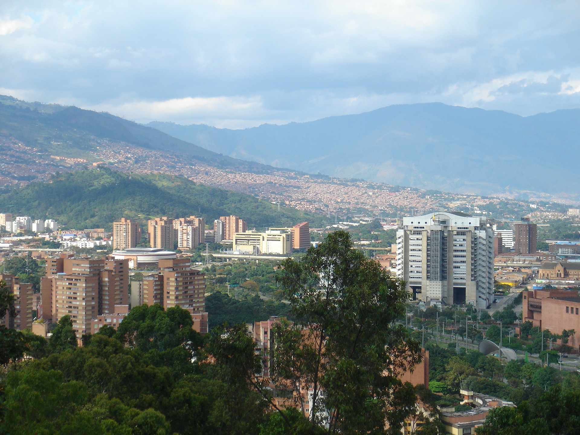 Medellín desde una vista panorámica